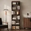 Estante de livros de madeira maciça, prateleira de armazenamento autoportante, combinável livremente, prateleira de armazenamento para casa de crianças, armazenamento para sala de estar, armário para espaços estreitos, estante de livros