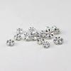 Anel Espaçador de Diamante com Furo Grande, Espaçadores de Renda com Zircônia Definida em Bisel de Ouro K, Contas Espaçadoras para Joias DIY, Contas de Pingente com Argola para Mulheres