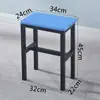 Banqueta Quadrada Simples, Banqueta Espessa para Oficina de Fábrica, Cadeira para Treinamento de Trabalho, Banqueta de Estudante, Banqueta Colorida para Jantar, Cadeira Doméstica para Adultos
