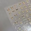 Colección de Pegatinas para Uñas Mariposa: Nuevas Calcomanías Adhesivas para Uñas de Mariposa Blanca Delgadas Flexibles con Relieve de Hada Nuevas de Moda al por Mayor