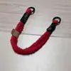 Estilo INS combinação de cores cordão de pelúcia capa de celular com cordão portátil peludo anti-perda curto portátil para pulso chave do carro fecho de bolsa