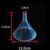Embudo de plástico transparente para uso doméstico, calibre grande y pequeño, mini embudo dividido, para cocina, laboratorio, fugas de aceite y vino.