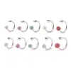 Varilla de Acero Inoxidable 304, Aro para Labio de Acero de Titanio Full Diamante Estrellado y Deslumbrante, Clavo para Hélice Auricular, Joyería para Piercing Hot Girl Recubierta Precio de Mayoreo