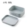 Caja de almacenamiento de cosméticos de escritorio de plástico translúcido esmerilado para labiales con tapa, caja para mascarillas, caja organizadora para productos de cuidado de la piel