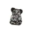 Panjia Dora Cobre Blanco S925 Chapado en Plata Cuentas DIY Colgante Serie Animal Oso Accesorios de Cuentas de Moda Versátiles