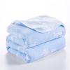 Manta Toalla de Gasa de 6 Capas de Algodón Puro Toalla de Baño para Bebé Gasa Simple/Doble Manta de Aire Acondicionado Colcha de Algodón Puro para Niños Transpirable
