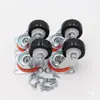 Acessórios para máquina de bordar computadorizada, incluindo um guia-fio para trocar o fio da bobina, uma máquina de bordar estilo scooter, uma scooter com recursos anti-emaranhamento e uma roda universal para trabalho de bordado