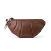 Bolsa Croissant Estilo Coreano Ins com Textura Única, Bolsa Dumpling, Porta-Moedas de Grande Capacidade, Bolsa Simples de Cor Sólida para Armazenamento