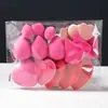 Novo conjunto de esponjas de maquiagem mais vendido internacionalmente, esponja de beleza em formato de coração para uso úmido e seco, ultrassuave, não absorve o pó e não faz o pó grudar