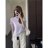 Camiseta de Verano 2026 Cómoda de Secado Rápido Protección Solar Corte Holgado Estilizante Fresca Casual Manga Corta para Mujer Nuevo Estilo 2026
