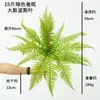 Planta Artificial de Samambaia Verde de Alta Qualidade Samambaia de Folha Grande Tropical Decoração de Interior Folha Persa Samambaia Cabeça Vermelha Adereços para Fotografia Ornamentos