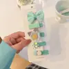 Genio de la Lluvia Dibujo Animado Lindo Tela de Bolsa Completa No Golpea el Cabello del Bebé Pinza para el Cabello Flor Rota Lazo de Flor Pinza para el Cabello de Bebé Traje Pinza para el Cabello Roto