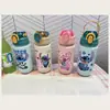 Venta Directa de Fabricante de Botellas de Agua en Stock Exportación Transfronteriza Nueva Linda Popular para Niños Botella de Agua de Plástico Taza