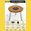 Mesa plegable para preparar té, Estufa, Estufa de carbón, Juego para patio doméstico, Estufa de carbón para preparar té, Mesa de barbacoa para exteriores