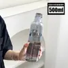 Copo com Escala de Tempo para Uso Doméstico, Garrafa de Vidro de Grande Capacidade, Copo de Água Portátil Minimalista, Vidro de Camada Única Resistente a Altas Temperaturas