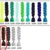 Tendencia Cuerda de Color para Rastas de Seda de Alta Temperatura Trenza de Cabello de un Solo Color Peluca de Rastas Trenzas Jumbo para Niños Cabello