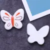 Nuevo Pegamento de Crema Simulada Resina Mariposa DIY Funda para Teléfono Móvil Pinzas para el Cabello de Niños Accesorios para el Cabello Accesorios de Resina Venta Directa de Fábrica