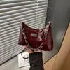 Bolso de hombro con cadena de color sólido estilo coreano, nicho, para debajo del brazo, nuevo bolso cruzado de moda otoño 2026 para el trabajo y los desplazamientos