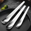 Colher de Sorvete de Aço Inoxidável 304 com Cabo Longo, Colher Doméstica Espessada, Colher de Dumpling para Cozinha, Colher de Iogurte de Alta Qualidade