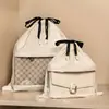Capa de poeira para bolsa de camurça espessa Xinzao, saco de armazenamento transparente para guarda-roupa, bolsa com cordão multifuncional, transfronteiriço