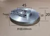 Polea de una garganta de aleación de aluminio Polea de motor de husillo Polea de transmisión Modelo Rueda de transmisión Polea pequeña Diámetro exterior 16 Polea