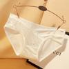 Calcinha Fio Dental Sexy Renda Estilo Francês Feminina Transparente e Sem Marcas Cintura Baixa Sensação de Pele Nu Transparente Vazada Fina Respirável para Mulheres
