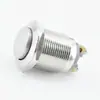 Interruptor de Botón Metálico de 22 mm Autorestablecible Cabeza Alta Sin Luz Pie de Tornillo de Acero Inoxidable Interruptor de Pulsación Momentánea Botón Impermeable