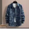 Camisa de Manga Larga Nueva de Primavera y Otoño para Hombre Estilo Coreano Corte Delgado Tendencia Estudiante Graffiti Top Ropa de Hombre Camisa Delgada
