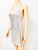 Amazônia europeia e americana sexy deep V split cross-border Mulheres de metal lantejoulas vestido cabresto sling