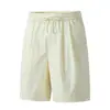 Pantalones de Verano Arrugados Xiaomi, Pantalones de Cinco Puntos, Pantalones de Seda de Hielo, Casual Versátil de Playa Delgados Estilo Hong Kong Secado Rápido Tejidos Deportivos Rectos