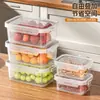 Contenedores sellados de grado alimenticio con tapas para congelación rápida de frutas, verduras y carne; Cajas de almacenamiento para refrigerador de gran capacidad con tapas para la conservación de alimentos