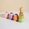 Traje Matcha Estilo Japonés Estilo Ins Cuadros Tazón de Matcha Caja de Regalo Cerámica Transfronterizo Juego de Té para Té Japonés