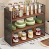 Estante Multicapa para Especias y Tazas de Encimera de Cocina, Organizador de Escritorio, Estante para Snacks de Mesa de Comedor, Portavasos para Sala de Estar