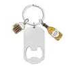 Llavero de Metal Impresión Láser UV Material en Blanco Regalo Festivo del Día del Padre Grabado Llavero Transfronterizo Europeo y Americano