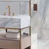 Lavabo de Piedra Natural de Lujo para Piso y Pared de Baño Manhattan, Encimera de Cocina, Mesa de Café de Mármol, Cubierta de Mesa de Comedor