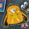 Mochila de Guardería Oso Tela de Nylon 2-5 Años 3 Bolsas Lindas para Niños Mochila Pequeña para Bebés Niños Mochila para Niñas