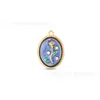 Venta Caliente Transfronteriza Pintura al Óleo Jardín de Monet Colgante de Gota de Aceite de Acero Inoxidable Collar Pendientes de Cadena de Lana Joyería DIY