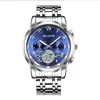 Reloj de Cuarzo para Hombre de Acero Inoxidable, Lujo Ligero, Resistente al Agua, Simple y Versátil, Reloj para Hombre, Suministro Transfronterizo, Fábrica de Origen, Venta al por Mayor y Dropshipping