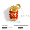 Acessórios DIY de aço inoxidável transfronteiriços pingente de guarda-chuva gota espinha de peixe pingente único aço titânio ouro 18K joias que não desbotam