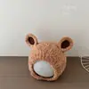 Chapéu Infantil Estilo Coreano para Outono e Inverno, Gorro de Tricô Pontudo Quente e Espesso para Meninos e Meninas, Chapéu à Prova de Vento e Protetor de Orelhas