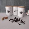 Estilo Industrial Arte em Ferro Europeu e Americano Conjunto de Três Peças de Metal Pote para Café Chá Doces Selado à Prova de Umidade Armazenamento Pote Redondo de Armazenamento