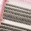 Pestañas Postizas Segmentadas de Gran Capacidad con Cabello Termofusionado, Pestañas DIY Autoinjertables, Tridimensionales, Suaves y Cómodas para Mujeres