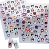 Popular Serie de Mascotas Lindas Pegatinas para Uñas de Cachorro 5D en Relieve Gato Lindo Dibujo Animado Perro Salchicha Pegatinas para Uñas y Diarios