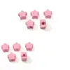 Acrílico Creme Contas com Furo Grande Flor de Ameixa Coração de Pêssego Contas Soltas Material para Pulseira Colar Joias DIY Feito à Mão