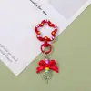 Llaveros Coloridos de Moda con Cuentas Giratorias, Moños Color Caramelo y Dijes de Estrella para Bolsas