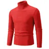 Suéter de Cuello Alto de Color Sólido Más Vendido Transfronterizo de Aliexpress para Hombre, Estilo Coreano, Moda Juvenil, Suéter Básico Simple al por Mayor