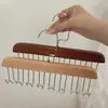 Chaleco interior multifuncional corbatero 8 ganchos perchero de madera dormitorio tienda de ropa tendedero de madera maciza venta al por mayor