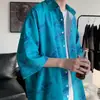 Camisas de Moda de Verano para Hombre con Estampado de Letras Personalizadas para Hombres Jóvenes, Estilo Hong Kong, Estilo Japonés, Estilo Perezoso, Camisas de Corte Amplio
