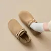 Zhr Zapatos Retro Birkenstock para Mujer Primavera 2026 Nuevos Mocasines de Gamuza de Doble Hebilla Zapatos Casuales Versátiles que Aumentan la Altura para Mujer