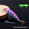 Set de señuelos para pesca a larga distancia, Señuelo minnow hundible 6g 6cm, Señuelo vibratorio para todas las capas de agua, Señuelo micro minnow
